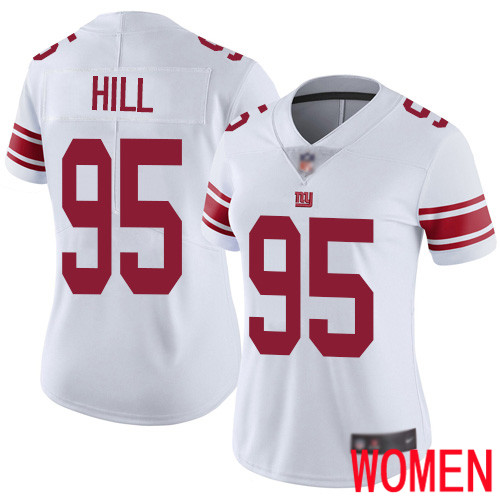 Women New York Giants #95 B.J. Hill White Vapor Untouchable Limited Player Football NFL Jersey->youth nfl jersey->Youth Jersey